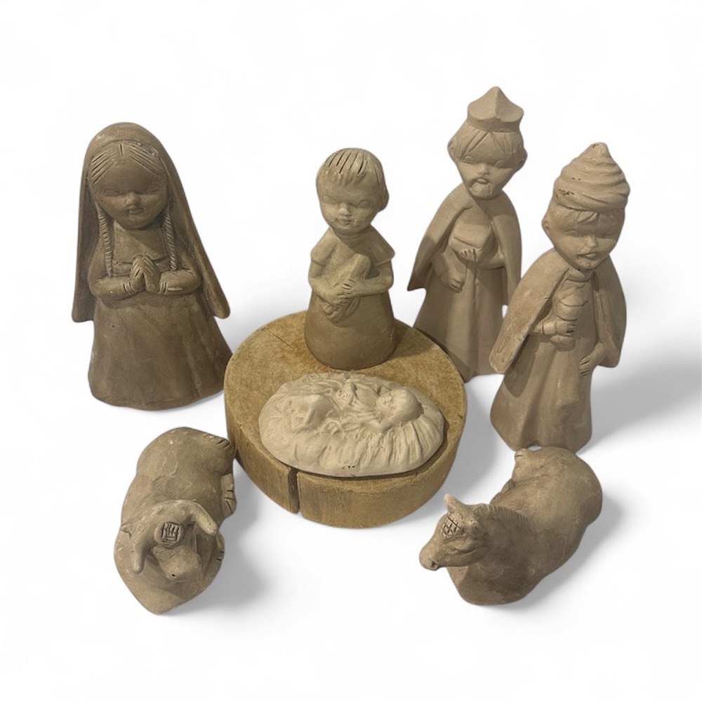 Handcrafted Nativity Scene Figurines